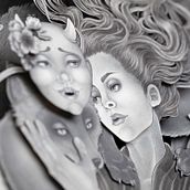 Ritual. Un proyecto de Dibujo artístico, Collage, Dibujo, Bellas Artes, Ilustración tradicional, Ilustración con tinta, Pintura, Papercraft y Escultura de Daria Aksenova - 30.09.2021