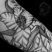 Mi Proyecto del curso: Tatuaje botánico con puntillismo. Un proyecto de Diseño de tatuajes e Ilustración botánica de Estefanía Echeverri Betancur - 30.03.2021