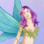 Spring fairy. Design de personagens e Ilustração digital projeto de Fatima Herranz - 30.03.2021