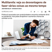 Entrevista Jornal O Estado de São Paulo Ein Projekt aus dem Bereich Kommunikation von Lygia Pontes - 12.08.2020