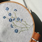 Proceso de un bordado que realicé en un curso. . Broderie de Azul Urbieta - 03.31.2021