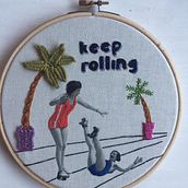 Meu projeto do curso: Bordado em fotografias sobre tela. Embroider project by paulinioc - 03.31.2021