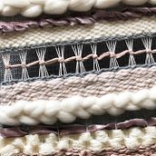 Frame Loom Weaving - Greys, Mauve, Taupe. Projekt z dziedziny  Tkactwo użytkownika Athena - 31.03.2021