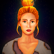 My project in Digital Fantasy Portraits with Photoshop course. 2D Animation project by Khansa Douglas - 04.01.2021
