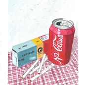 As vezes só zolpidem na causa. Ilustração tradicional, e Pintura em aquarela projeto de Laysa Diniz - 01.04.2021