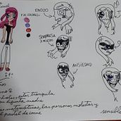 Mi Proyecto del curso: Creación de personajes manga Yarumi. Traditional illustration, Character Design, Comic, and Manga project by Victoria Pereira Ramirez - 03.30.2021