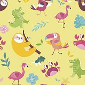 Animales . Pattern Design project by Alejandro Quintero Vélez - 03.30.2021