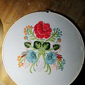 Mi Proyecto del curso: Técnica de bordado con paso atrás. Embroider project by Olga - 04.01.2021