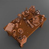 Mi Proyecto del curso: Modelado cartoon de bodegones con Maya. 3D project by Marijose Luna - 04.01.2021