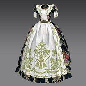 Fallera. 3D, Fashion Design, Costume Design, and 3D Modeling project by margommec - 04.01.2021