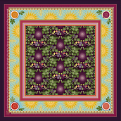 Σύκα τον Αύγουστο. Digital Design, Digital Illustration, Graphic Design, Traditional illustration, and Pattern Design project by Agni Pavlou - 04.01.2021