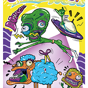Spacesheep. Digital Drawing, and Digital Illustration project by Denise Mota - 04.01.2021