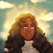 Meu projeto do curso: Retrato digital no Photoshop com um toque de fantasia. Creativit, Drawing, Digital Drawing, Traditional illustration, Digital Illustration, Painting, and Digital Painting project by Anna Beatriz - 04.01.2021
