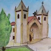 Meu projeto do curso: Desenho arquitetônico com aquarela e tinta. Un progetto di Architettura e Pittura ad acquerello di Patricia Otranto Freitas - 01.04.2021
