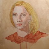 Watercolor Portrait Project @manu.komi. Artistic Drawing, Figure Drawing, Painting, Pencil Drawing, Portrait Drawing, Realistic Drawing, and Watercolor Painting project by Manu Komi - 04.02.2021