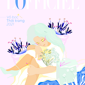 L'Officiel Cover Contest. Een project van Traditionele illustratie van Amy Phan - 02.04.2021