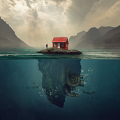 Mobile Island. Projekt z dziedziny Concept art użytkownika Tehuan Melo - 02.04.2021