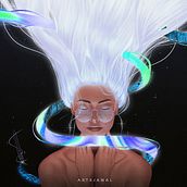 Breaking Free - My project in Lighting and Color for Digital Portraits in Photoshop course. Digital Illustration, and Traditional illustration project by John Nwabiani - 04.02.2021