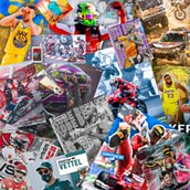 Pósteres deportivos. Colagem, Design, Design gráfico, e Design para redes sociais projeto de Juan Carlos Bonillo Pérez - 02.04.2021