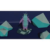Pingüino Low Poly. 3D, 3D Modeling, Video Games, 3D Character Design, and Game Design project by Diego Ivan Martinez Acevedo - 04.01.2021