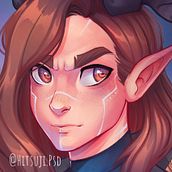 Hitsuji - Original Character Elfsona. Concept Art, Drawing, Digital Drawing, Character Design, Traditional illustration, and Digital Illustration project by Layonn Souza - 02.17.2021