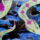  Illustrations for "Serpentin vert" by Marie-Catherine d'Aulnoy. Children's Illustration project by nasten13ka - 04.03.2021