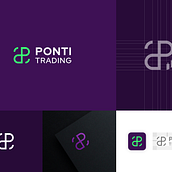 Ponti Trading. Br, ing, Identit, and Web Development project by Jorge Muñoz Lozano - 04.03.2021