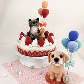 Cake topper in lana cardata personalizzati  Ein Projekt aus dem Bereich H und werk von Marina Bortoluzzi - 03.04.2021
