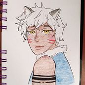 Personaje lobo. Un projet de Manga et Illustration traditionnelle de Laura Sofia Reyes Martinez - 03.04.2021