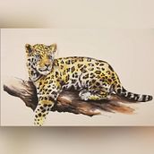 Jaguar con rotuladores acuarelables. Drawing, Realistic Drawing, Traditional illustration, Ink Illustration, and Watercolor Painting project by Patricia Moreno García - 04.03.2021