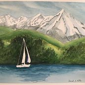 Sunny Day in the PNW. Un progetto di Pittura ad acquerello di Sarah Mills - 18.03.2021