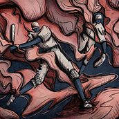 Propuesta para mural de Baseball. Un proyecto de Dibujo digital e Ilustración tradicional de Fer Landa - 02.04.2021