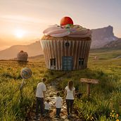 mundo cupcake Ein Projekt aus dem Bereich Farbausbesserung, Kreativität, Kreativität mit Kindern, Design, Fotografie, Fotomontage und Matte Painting von Daniel Ortegano - 04.04.2021