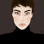 Retrato digital hecho en Adobe Photoshop Ein Projekt aus dem Bereich Digitale Illustration von Soidée Romero Rodríguez - 04.04.2021