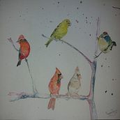 Mi Proyecto del curso: Acuarela artística para ilustración de aves, aves de Argentina. Un proyecto de Bellas Artes de csalinas07 - 04.04.2021