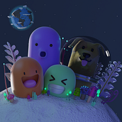 Criaturas de la Luna. Un progetto di 3D di Daniel Silvio - 13.05.2019