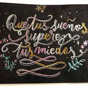 Mi Proyecto del curso: Lettering con acuarelas metálicas. Calligraph, H, Lettering, Lettering, and Watercolor Painting project by Nicole - 04.04.2021