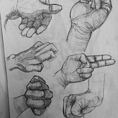 Ashurado de manos . Desen, Desen în creion și Desen artistic de Edgar Campos May - 04.04.2021