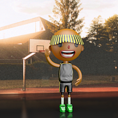 Diseño y Modelado 3D de Jugardor de Baloncesto 🏀. Un proyecto de 3D, Animación de personajes, Diseño de personajes 3D, Animación, Diseño digital y Diseño gráfico de Fernando Vega - 10.04.2021