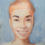 Mi Proyecto del curso: Retrato artístico en acuarela.  project by Adriana - 04.04.2021