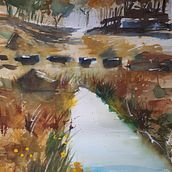 Mi Proyecto del curso:  Paisajes naturales en acuarela. Fine Arts project by Charo Castaño - 04.04.2021