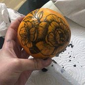 Sara Hernández Moya (primera naranja). Un progetto di Design di tatuaggi di sarahdezmoya - 04.04.2021