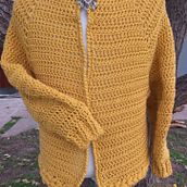 Mi Proyecto del curso:  Top-down: prendas a crochet de una sola pieza. Un proyecto de Crochet de Claudia Peirano - 05.04.2021