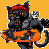 Meu projeto do curso: Arte vetorial: reflita seu estilo com Illustrator. Traditional illustration, and Vector Illustration project by Eder Souza - 04.05.2021