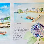 Mon projet du cours : Carnet de voyage à l’aquarelle. Watercolor Painting project by Michele-Audrey COBUT - 04.05.2021