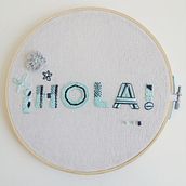 Mi Proyecto del curso: Hola 🌸 . Un proyecto de Bordado de Ines Urbiso Fonseca - 05.04.2021
