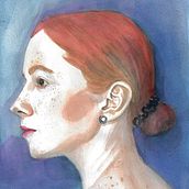 Energía Yin. Fine Arts, Collage, Portrait Drawing, Traditional illustration, and Watercolor Painting project by Rocío Mera - 04.05.2021