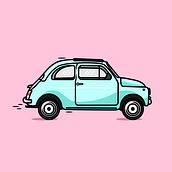 Vector Fusca made in Illustrator. Projekt z dziedziny Ilustracja c i frowa użytkownika Tehuan Melo - 05.04.2021