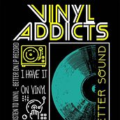 VINYL ADDICTS. Un progetto di Design di loghi di Edgardo Macias Santos - 05.04.2021
