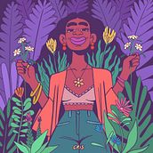 BEAUTY IN NATURE. Digital Drawing, and Traditional illustration project by Cristina Segura - 04.05.2021